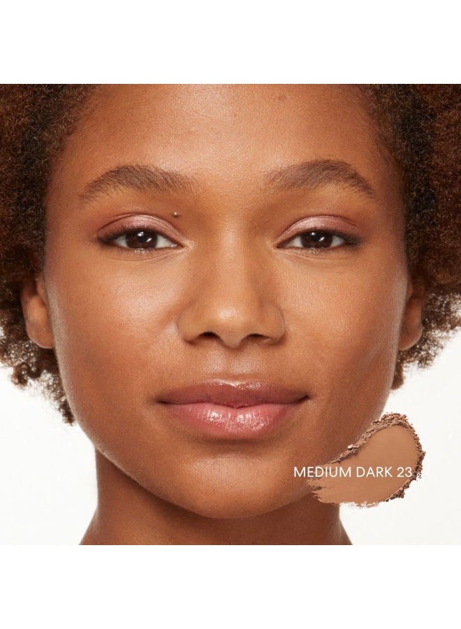bareMinerals Original Loose Powder Foundation SPF 15, Lightweight Mineral Loose Powder Foundation Makeup, Buildable Coverage, Talc Free, Vegan (Medium Dark 23) - Image 4