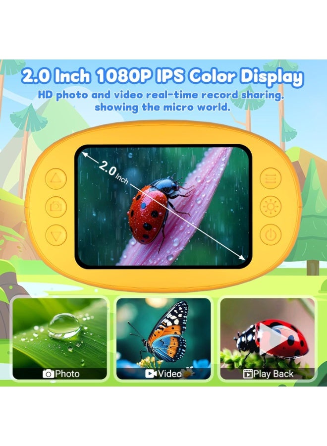 1000X Handheld Digital Microscope for Kids, Pocket Microscope with 2.0" IPS Screen – STEM Toys Birthday Gifts for Girls Boys, Portable Science Kits for Ages 3-12 - Image 3