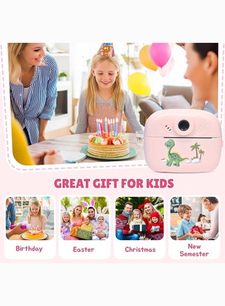 Toyland Snap & Print Kids Camera - Instant Print Thermal Camera for Children with 2 Extra Rolls - Black & White Inkless Digital Photo Printer Toy - Assorted Colours - view 3