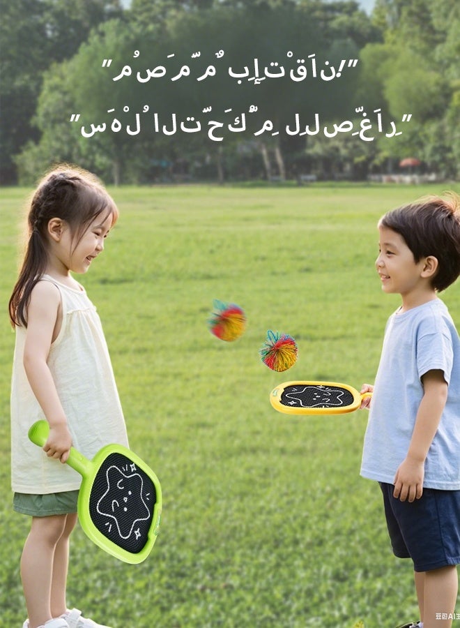 BEBEGO children's elastic racket - indoor and outdoor sports toys, tennis and badminton training set, baby educational toys for 2 3 4 5 6 7 year old kids - Image 2