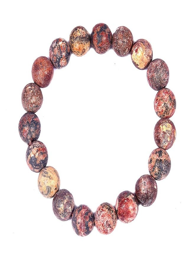 ZUNBELLA Natural Leopard Skin Jasper Bracelet 8 mm Crystal Stone Bracelet Round Shape for Healing and Crystal Healing Stones - Image 5