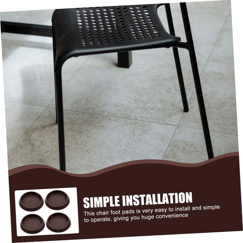 8Pcs Furniture Foot Pads Non Slip Floor Protectors Replaceable Chair Wheel Stoppers Easy Install Detach - Image 3