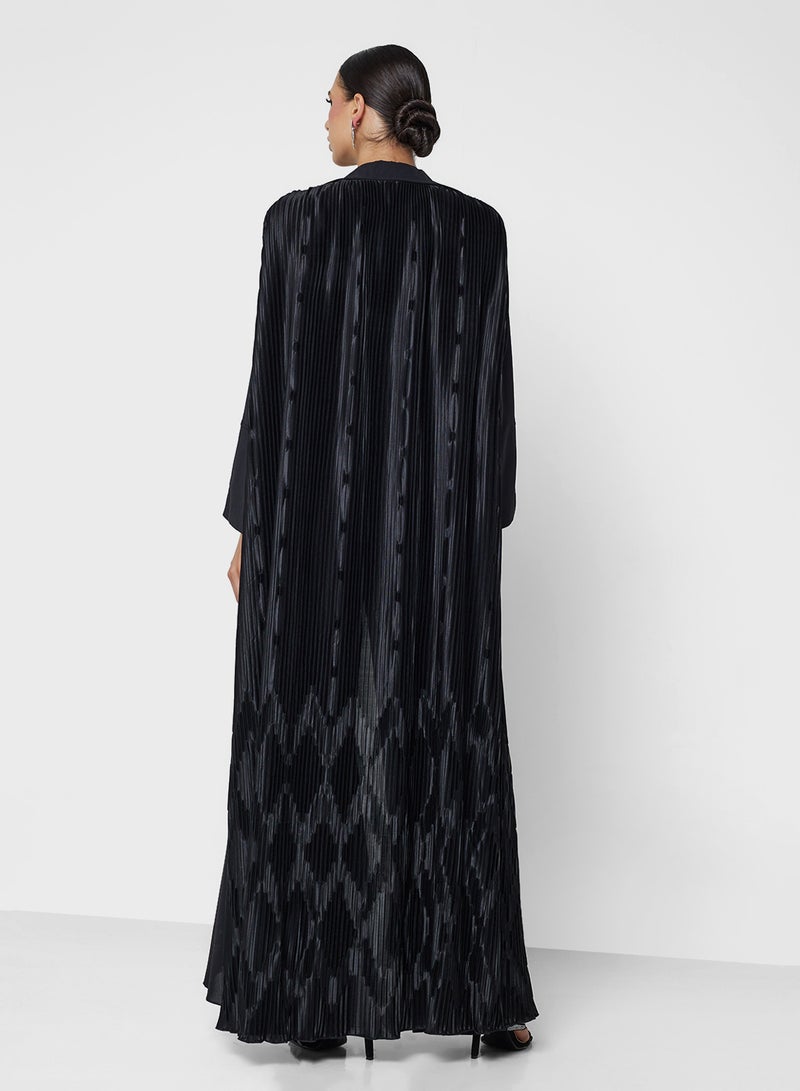 Khizana Abaya With Black Pleat - Image 2