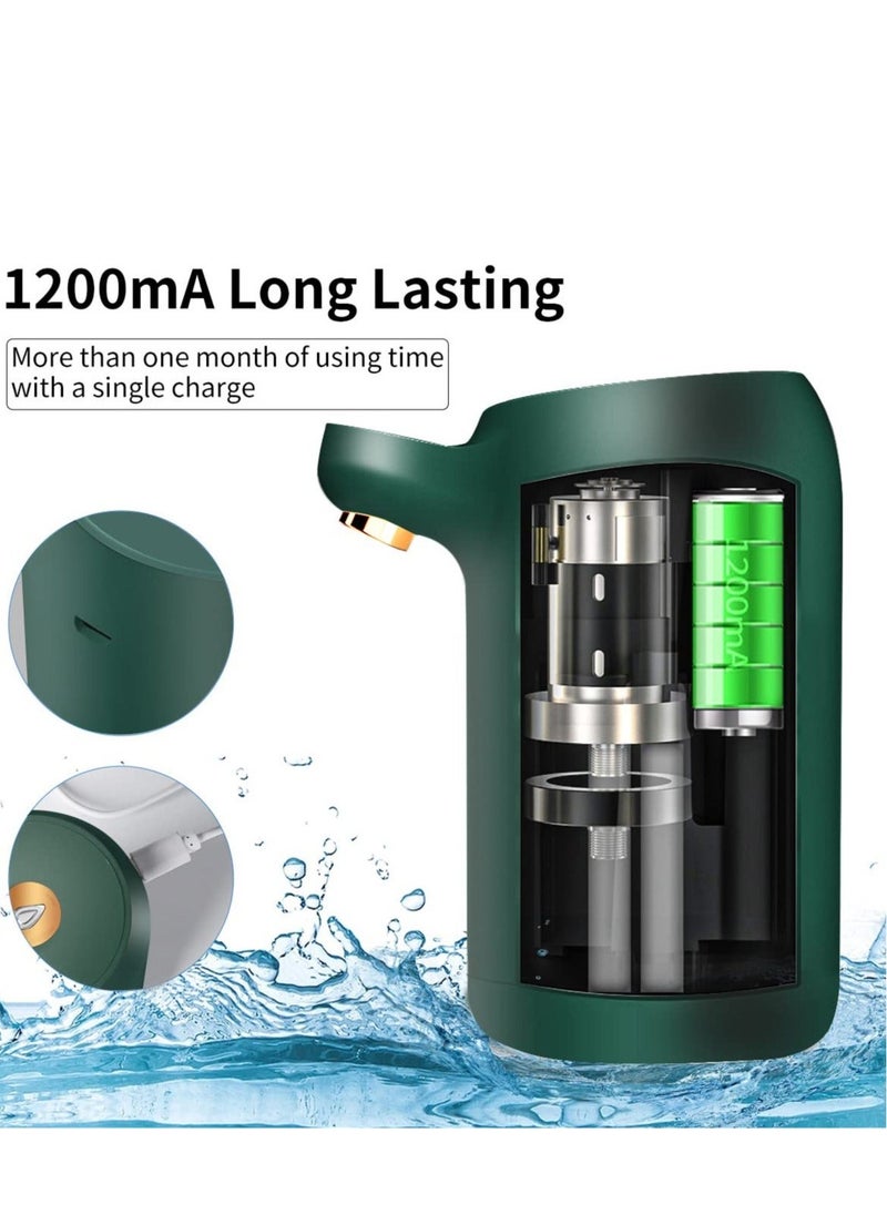 Generic - Water Dispenser Water Bottle Pump One Button Operation Water Pump for 5 Gallon Bottle Portable USB Charging Electric Bottle Pump for Office Home Camping Kitchen - Image 1