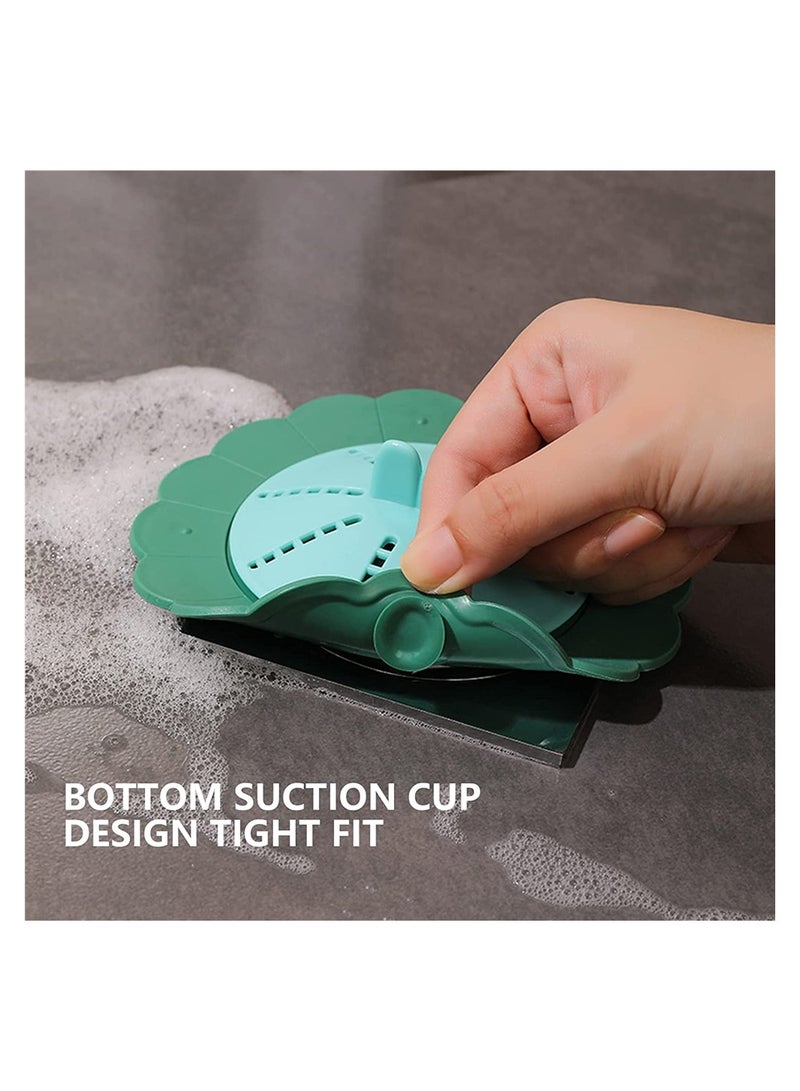 SYOSI Drain Hair Catcher, Tub Shower Drain Strainer Silicone Drain Protector, Durable Anti-Clog Shower Drain Cover for Bathroom, Tub, Kitchen  - Image 2