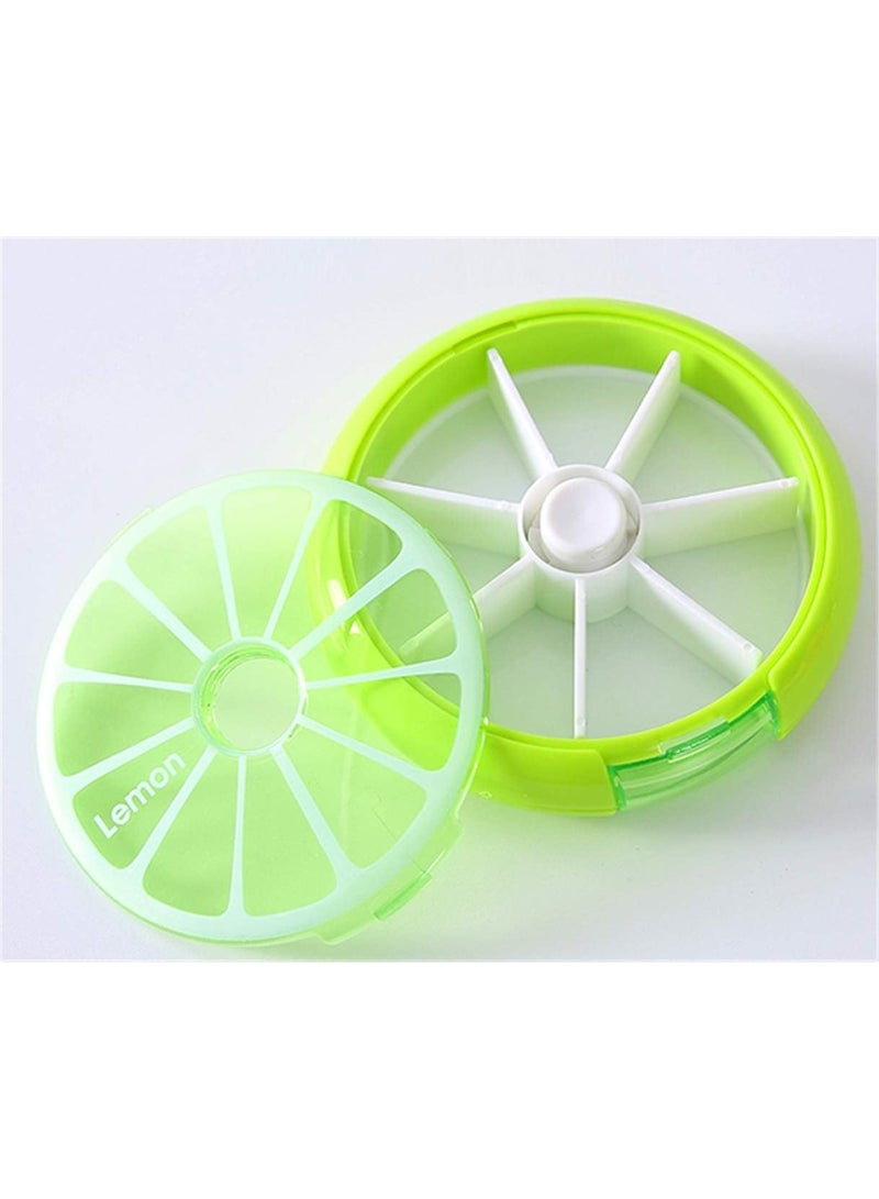 fruit Medicine box one week Pill organiser, Travel Portable 7 Slot Vitamin Medicine Pill Box Case - Image 2