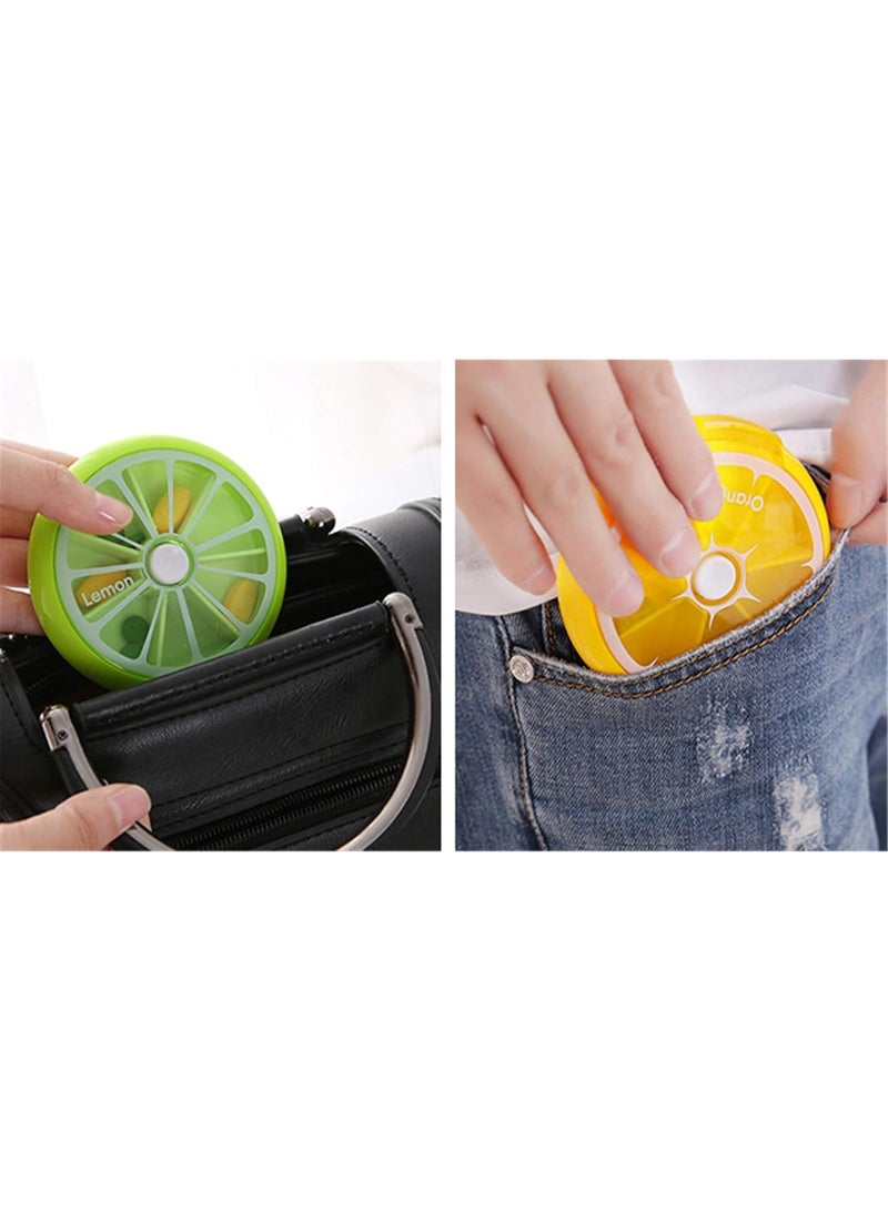 fruit Medicine box one week Pill organiser, Travel Portable 7 Slot Vitamin Medicine Pill Box Case - Image 3