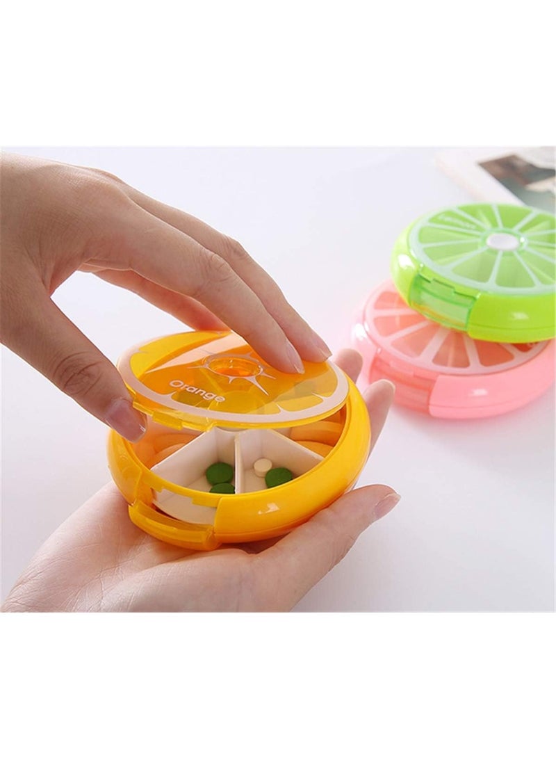 fruit Medicine box one week Pill organiser, Travel Portable 7 Slot Vitamin Medicine Pill Box Case - Image 4