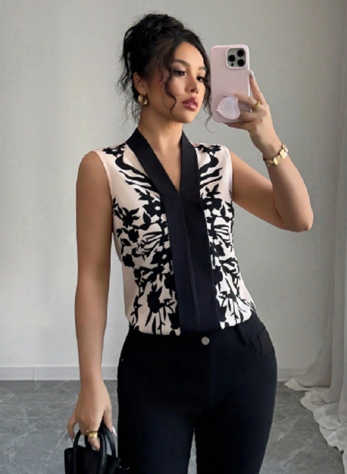 Shein SHEIN Women's Elegant Vacation Casual Printed Camisole - Image 2