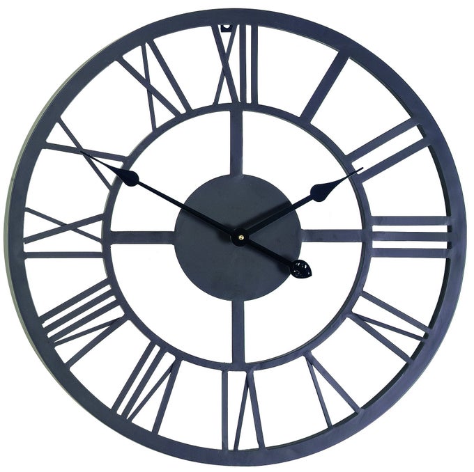 8450 GIANT ROMAN NUMERAL WALL CLOCK 215 LONG X 215 WIDE