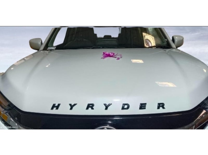 SmartFX ملصق شعار حرف 3D غطاء محرك SF SmartFix HYRYDER، كروم، أسود، عالمي، مجموعة من 1 (أسود) - Image 3