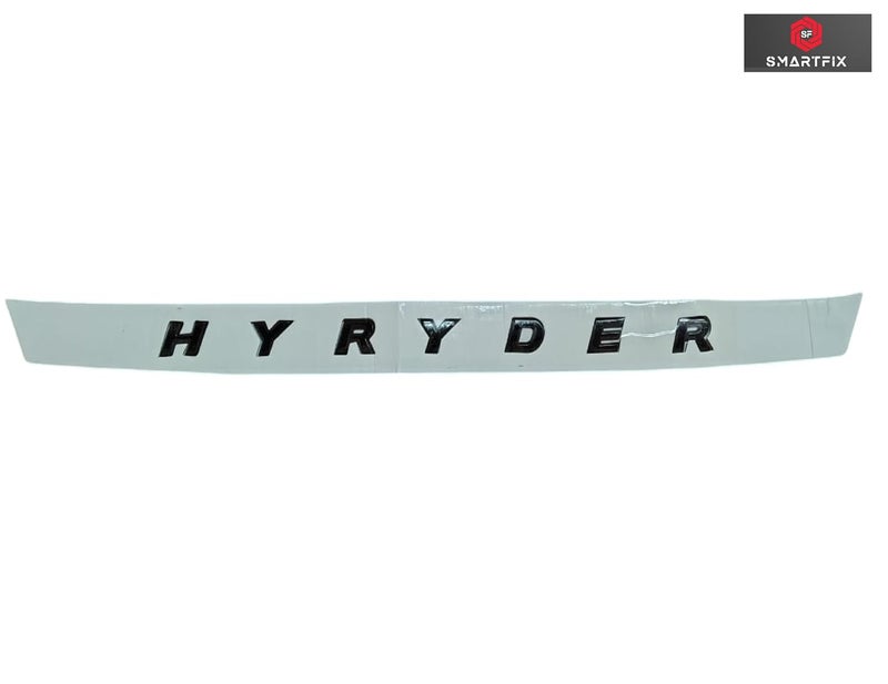 SmartFX ملصق شعار حرف 3D غطاء محرك SF SmartFix HYRYDER، كروم، أسود، عالمي، مجموعة من 1 (أسود) - Image 4