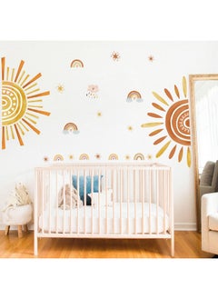 Boho Sun Wall Stickers Large Rainbow And Clouds Peel And Stick Wall Art Decals For Baby Nursery Kids Bedroom Living Room - pzsku/Z4A3C463963A7FA7DCE15Z/45/_/1719984456/aa41e5ec-a958-4e84-a955-ed19d27f203e