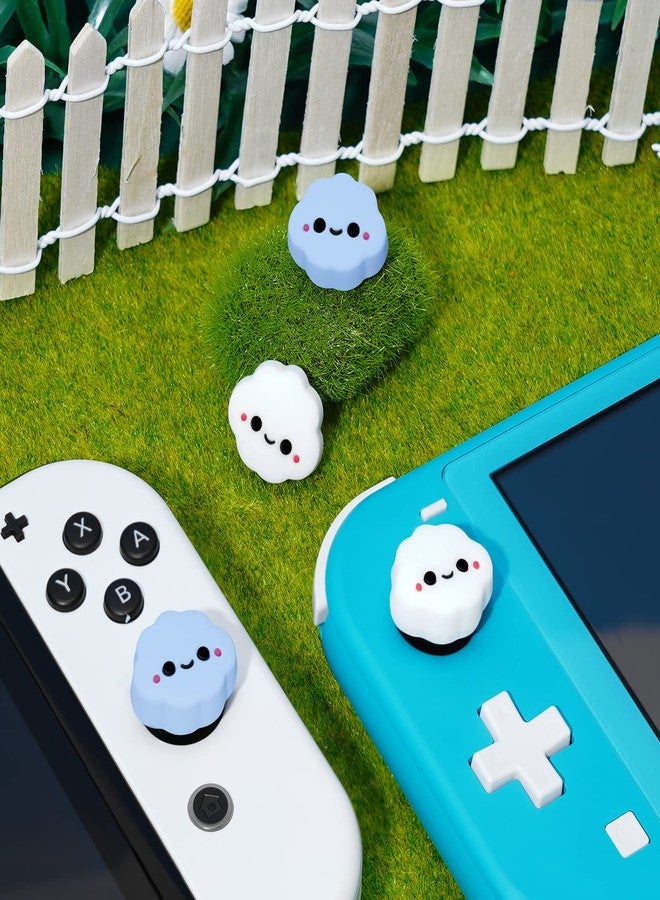 JINGDU Halloween Thumb Grip Caps for Nintendo Switch Joy-Con, Cute Silicone Joystick Cap Covers Accessories Compatible with Nintendo Switch/OLED/Lite Joycon, 4PCS Skull - Image 4