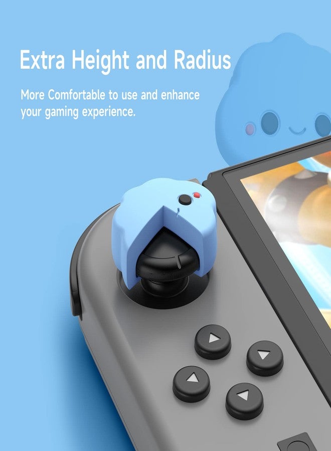JINGDU Halloween Thumb Grip Caps for Nintendo Switch Joy-Con, Cute Silicone Joystick Cap Covers Accessories Compatible with Nintendo Switch/OLED/Lite Joycon, 4PCS Skull - Image 2