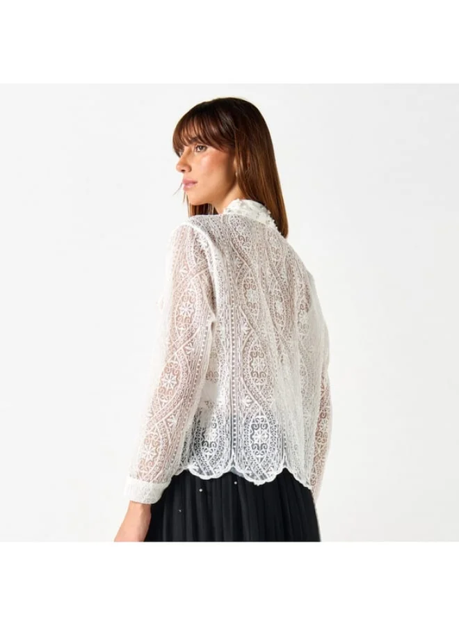 2Xtremz 2Xtremz Embellished Shirt with Long Sleeves