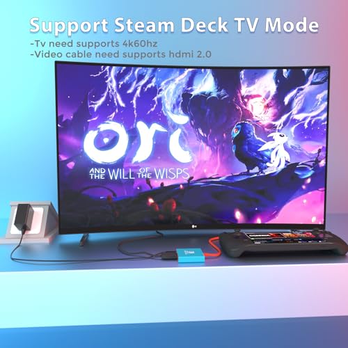 pdobq Switch Dock Switch Docking Station for Nintendo, Portable Switch TV Adapter Support 4K/60HZ Switch TV Dock Mode Compatible Steam Deck/Switch OLED, Switch Travel Dock with HDMI2.0 USB3.0 Port - Image 4