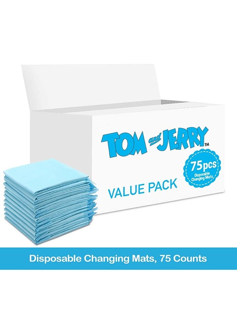 Tom And Jerry Disposable Changing Mats, 75 Counts - Image 2
