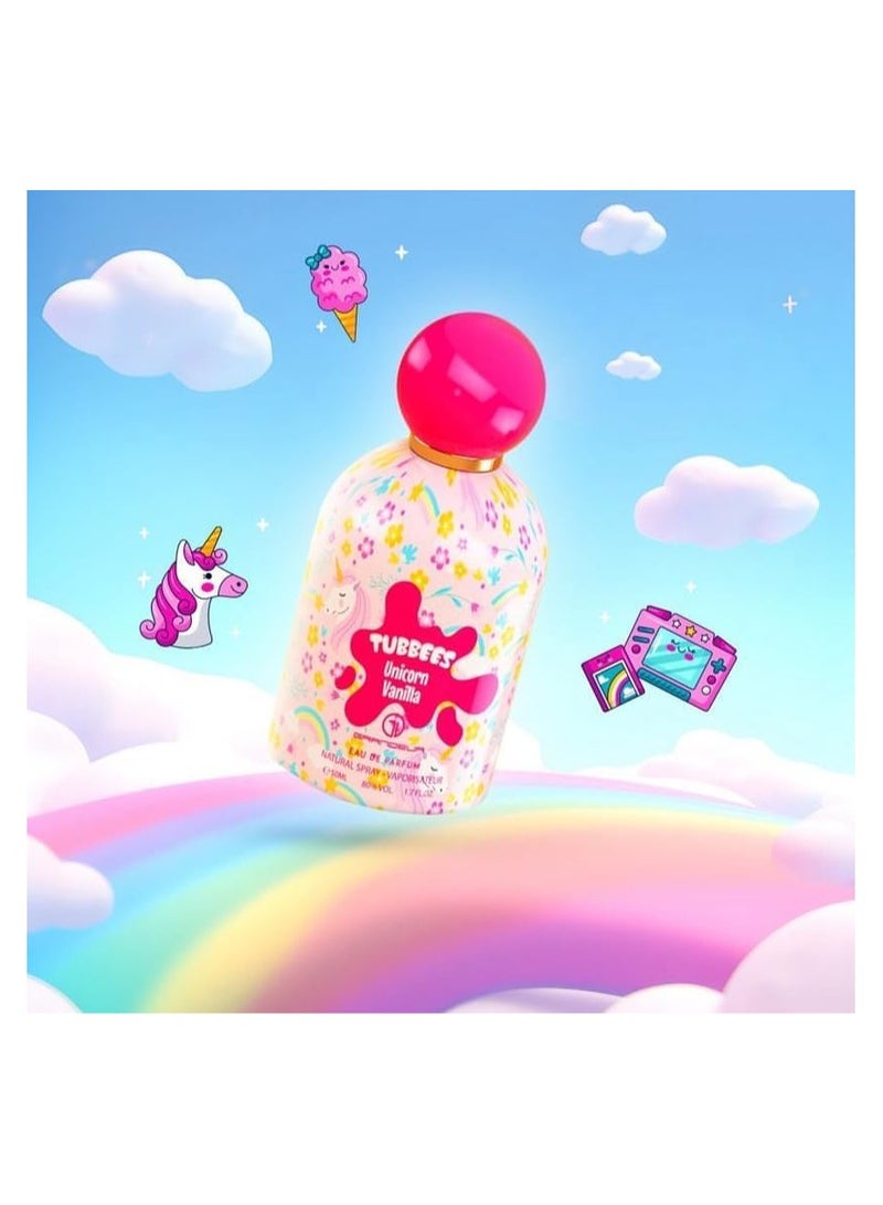 Grandeur Tubbees Perfume 50ML - Unicorn Vanilla  Unisex Kid-Friendly Gourmand-Inspired Fragrance - Image 3