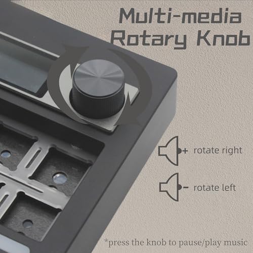 Cmokifuly GMK87 TKL Mechanical Keyboard Kit Tri-Mode for 3/5pin Switches,85 Keys+Rotary Knob+TFT-LCD Screen Hotswap PCB Gasket Mounted,VIA Programmable DIY Keyboard Kit (Black) - Image 4