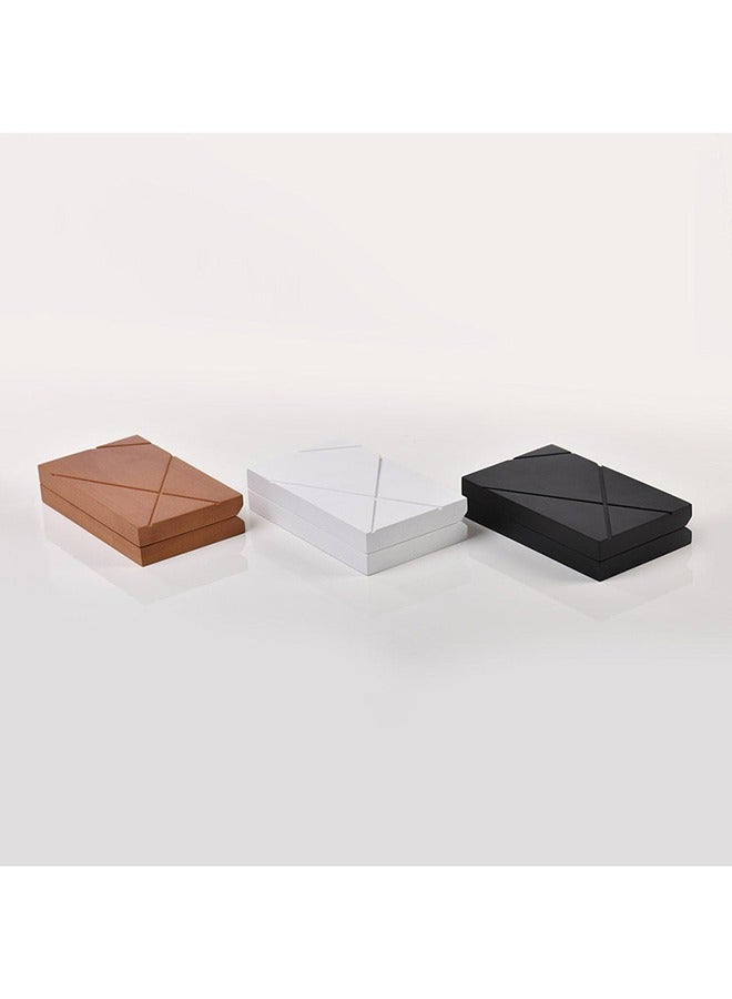 Coffee Capsules Box - Lines Pattern | Rustic White