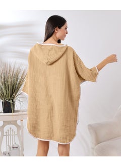 Destiny Hometex 4 Layer Muslin Hooded Adult Women's Poncho  - Image 2