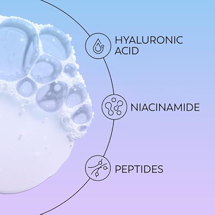 Olay Regenerist Hyaluronic + Peptide 24 Face Wash, Fragrance-Free, 5.0 o - Image 4