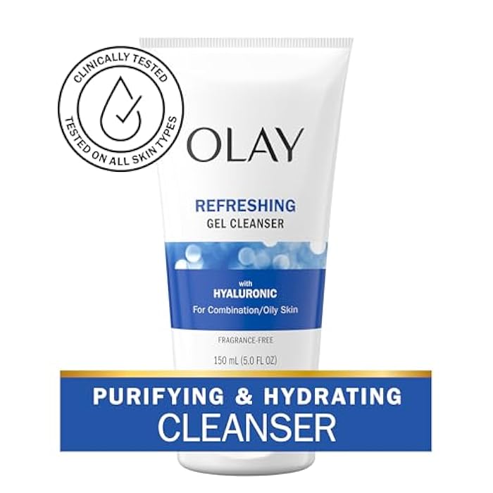 Olay Regenerist Hyaluronic + Peptide 24 Face Wash, Fragrance-Free, 5.0 o - Image 2