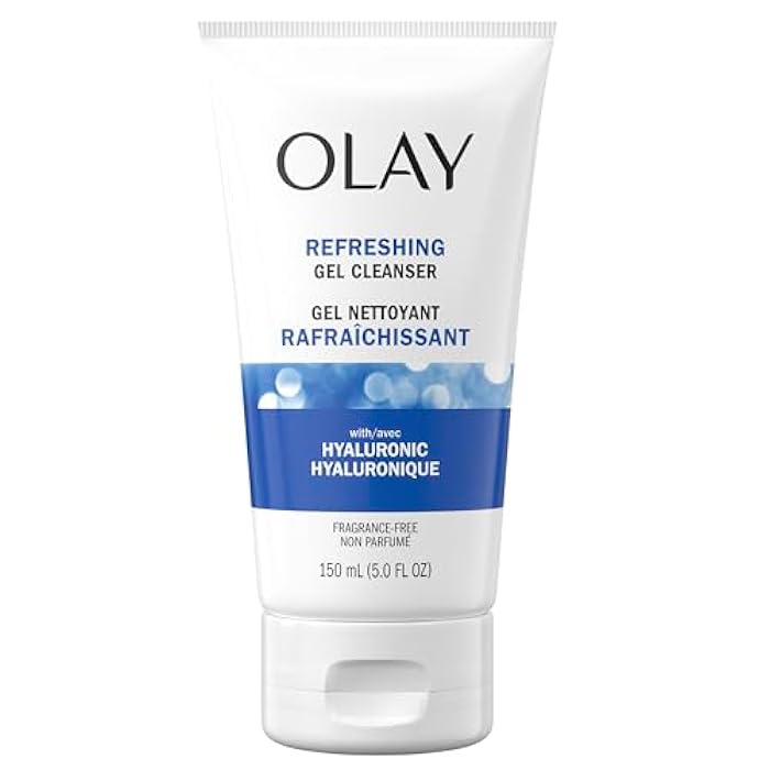 Olay Regenerist Hyaluronic + Peptide 24 Face Wash, Fragrance-Free, 5.0 o - Image 1