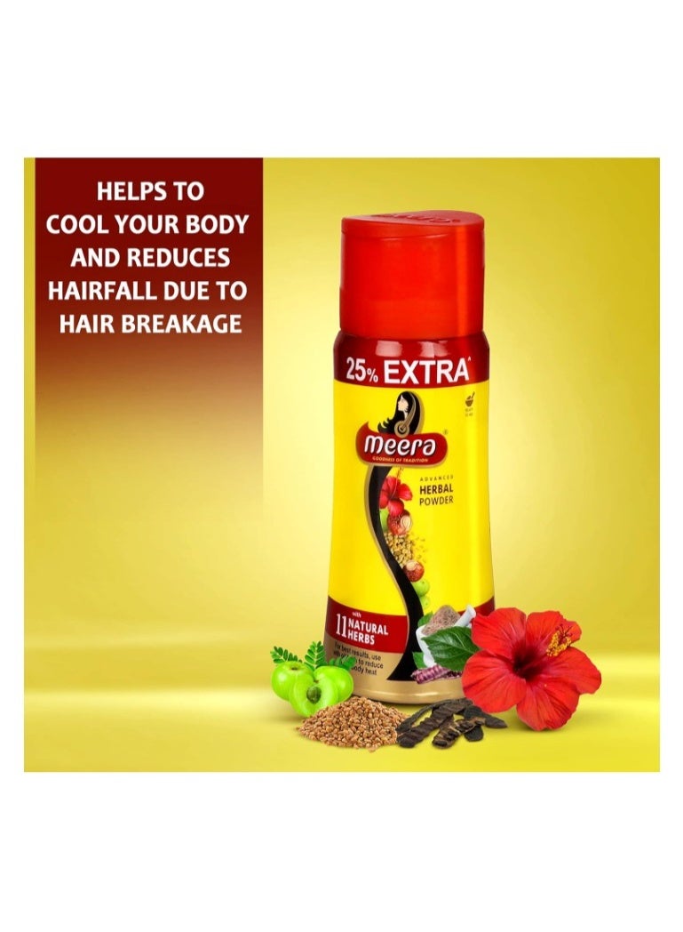Meera Advanced Herbal Hair Wash Powder 150g | Natural Herbal Hair Cleanser | Nourishes & Strengthens Hair - Image 5