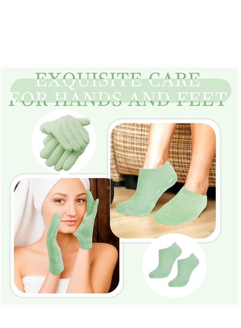 KASTWAVE Moisturizing Glove and Sock, Gel Spa Moisturizing Therapy Sock Glove, Soften Repairing Dry Cracked, Hands Feet Skin Care, Effective in Repair Dry and Chapped Hands and Feet Skin Care - Image 5