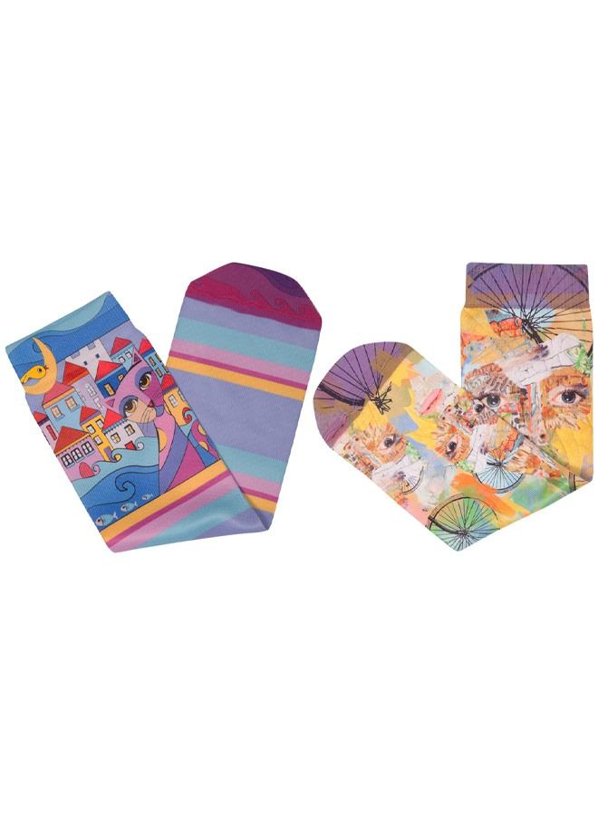 بيج ديزاين طقم جوارب حريمي 2 قطعة - Image 3