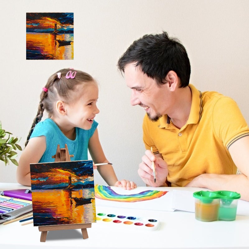 8 Pcs Unfinished Wood Picture Frames Children DIY Blank Clay Photo Frames - Image 5