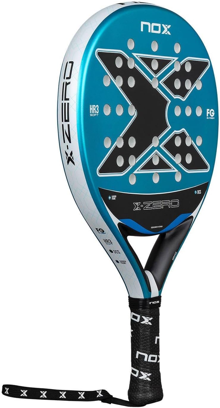 NOX X-Zero 2026 Padel Racket – 4” Grip, Round Shape, Soft Touch Control for Beginners- Blue - Image 5