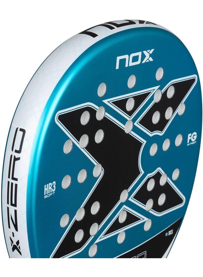 NOX X-Zero 2026 Padel Racket – 4” Grip, Round Shape, Soft Touch Control for Beginners- Blue - Image 4