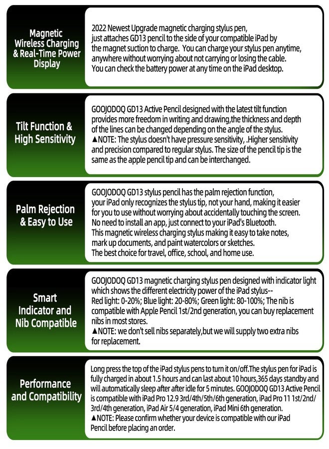 GOOJODOQ iPad Pencil 2nd Generation with Magnetic Wireless Charging,GOOJODOQ GD13 Stylus Pen for iPad with Tilt Palm Rejection for Apple iPad Pro (11/12.9 Inch),iPad Air 4th/5th Gen,iPad mini 6th Gen,Purple - Image 3