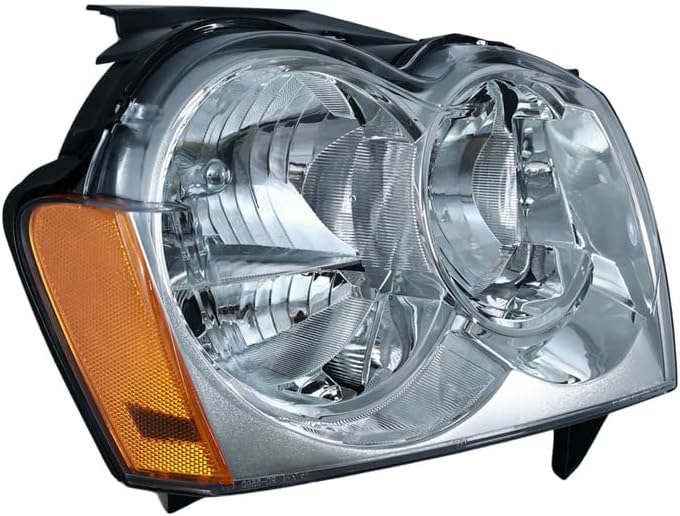 TYC Head Lamp (Passenger Side) for G-Cherokee (2005-2007) Aftermarket Replacement - Image 2