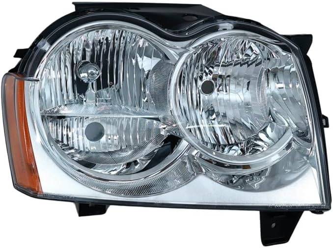 TYC Head Lamp (Passenger Side) for G-Cherokee (2005-2007) Aftermarket Replacement - Image 1