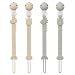 YIVEKO Pacifier Clips for Baby Boys Girls OnePiece Silicone Pacifier Holder Strap 4 Pack Binky Paci Clips Animal Rainbow Design Lightweight BreakResistant Dishwasher SafeIvorySage - Image 2