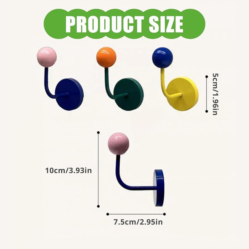 Colorful Door Hooks Hanger for Modern Homes Maximizing Kitchen Storage Space - Image 4