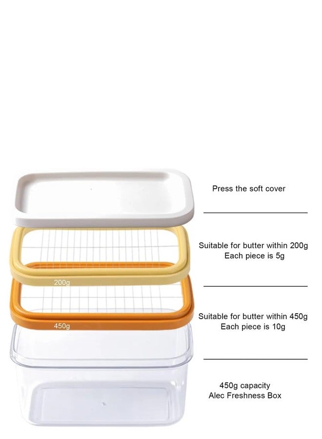 Sevia Plastic Butter Dish with Silicone Lid and Slicer for Easy Cutting and Storage, BPA Free Butter Box for Refrigerate, 2 in 1 Clear Butter Container - Image 2