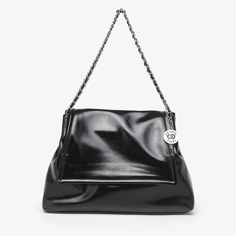 Large Capacity Bag Women'S New Fashion Silver Tote Bag Korean Fashionable Shoulder Chain Bag All-Match Women'S Bag - Image 1