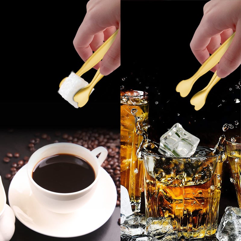 ANYTRP Serving Tongs  Anytrp 12-Packs Stainless Steel Sugar Tongs  5.3Inch Small Tongs Kitchen Tongs Appetizers Tongs For Serving Food  Buffets  Coffee Bar  Tea Party  Desserts Party And Ice Bucket - Image 5