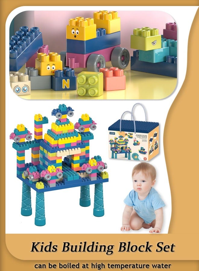 Children'S Building Block Set Diy Assembly Toys Home Use Easy Rejuvenation With Stickers, Safety Materials, Puzzle Training Games(Dark Color) - Image 1