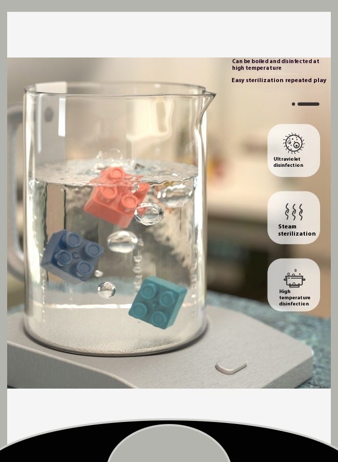 Children'S Building Block Set Diy Assembly Toys Home Use Easy Rejuvenation With Stickers, Safety Materials, Puzzle Training Games(Dark Color) - Image 5