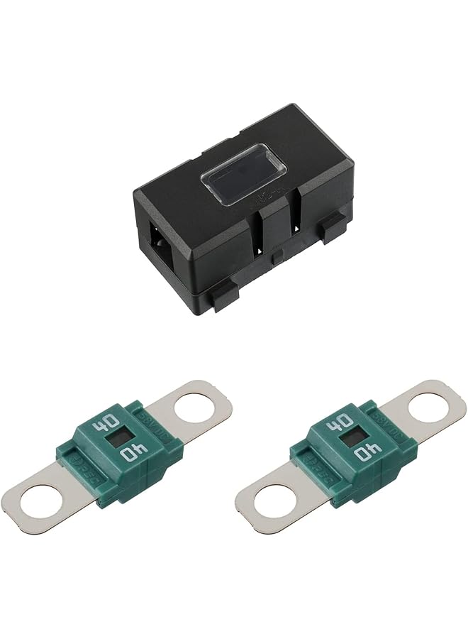 Ans-H Fuse Holder And 2 Pieces High Current Fuse Screw Fuse For Cars, Trucks, Vehicles(40A) - Image 1