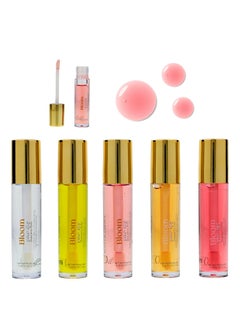 Expressions Expressions 5pc Lip Oil Set  Bloom Your Lips Style Essentials Lip Oils Lip Healing Lip Oil Collection with Precision Applicator Wand  Moisturizing for Everyday Lip Care and Lip Repair DAISY 
