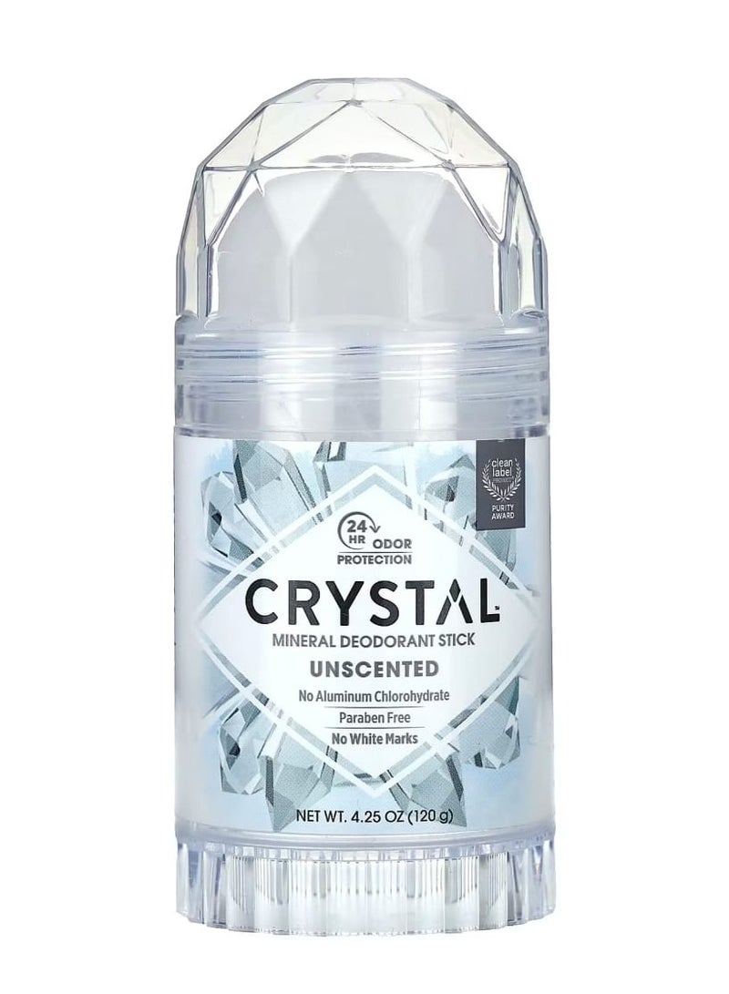 CRYSTAL Mineral Deodorant Stick Unscented 4.25 oz (120 g) - Image 1