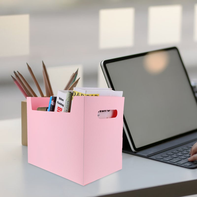 Household Storage Box Tabletop Organizer Box File Box Desktop Makeup Storage Case - Image 5