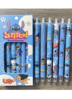 Stitch Party Supplies Bundle 6 Pack Pens with Stitch Tattoos for Kids Adults (Lilo and Stitch Party Favors)